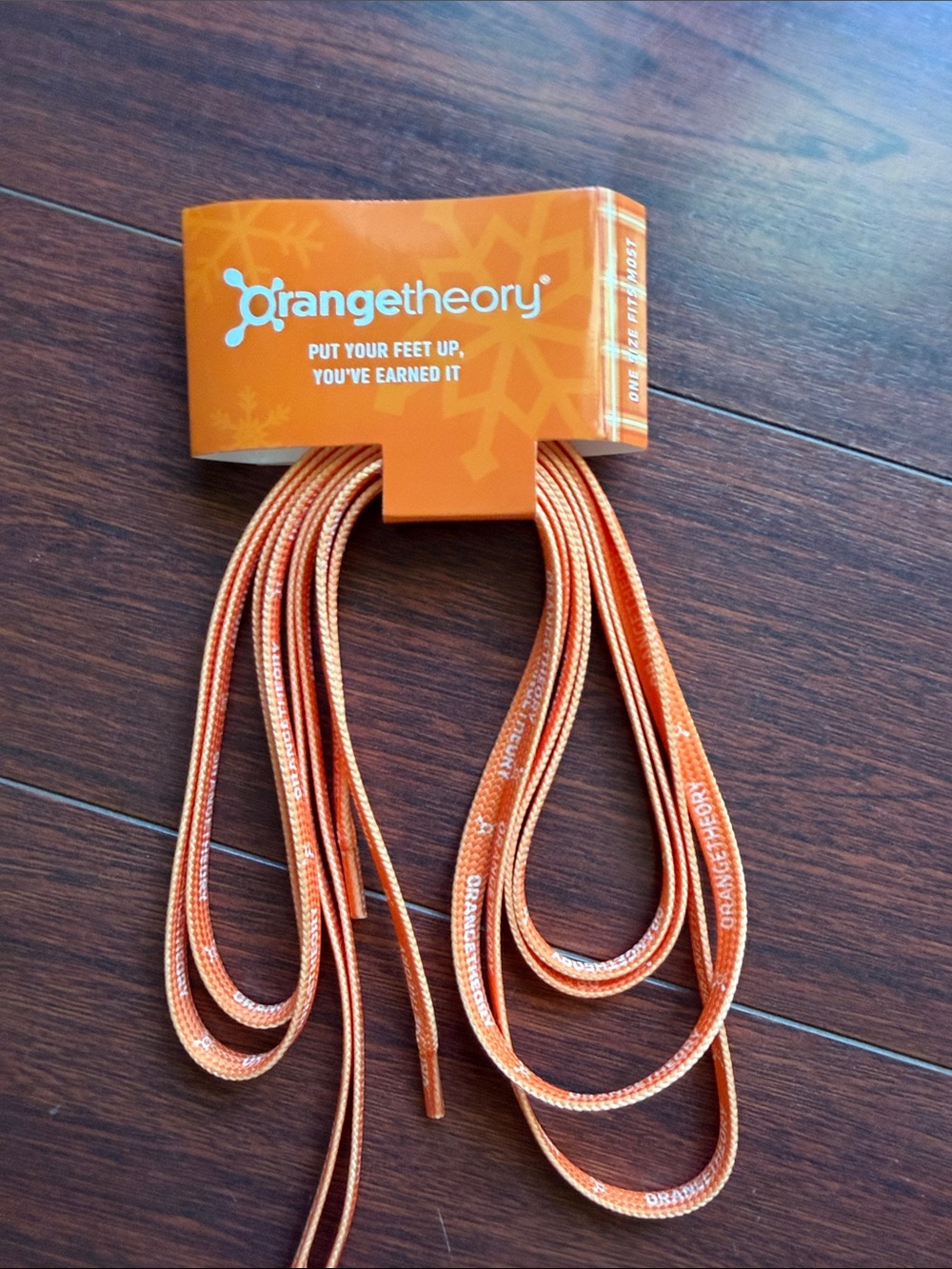 Orangetheory Orange Branded Shoe Laces